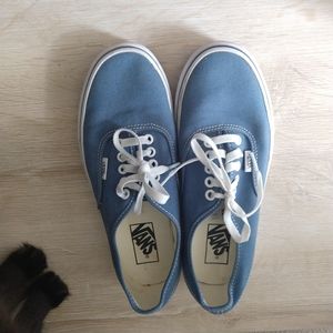 Vans blue and white shoes size 7M/8.5W